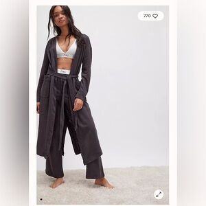 Free People Charcoal ROBE